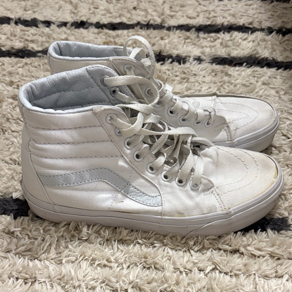 Vans White High-Top Sneakers